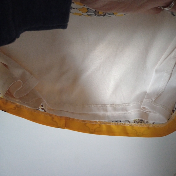 Lulus Floral Yellow & White Mini Dress Size XS - Picture 11 of 13